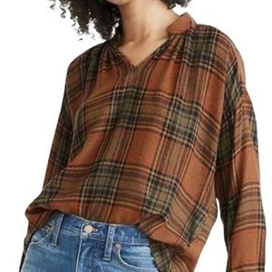 Madewell Flannel Top